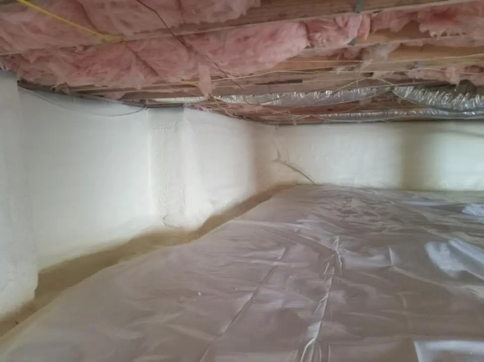 Crawl space encapsulation with closed-cell spray foam for Metal Roof Coating in Miami Beach